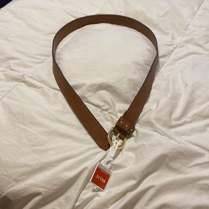 NWT 100% Manmade Tan/Brown Belt, Size 2X
